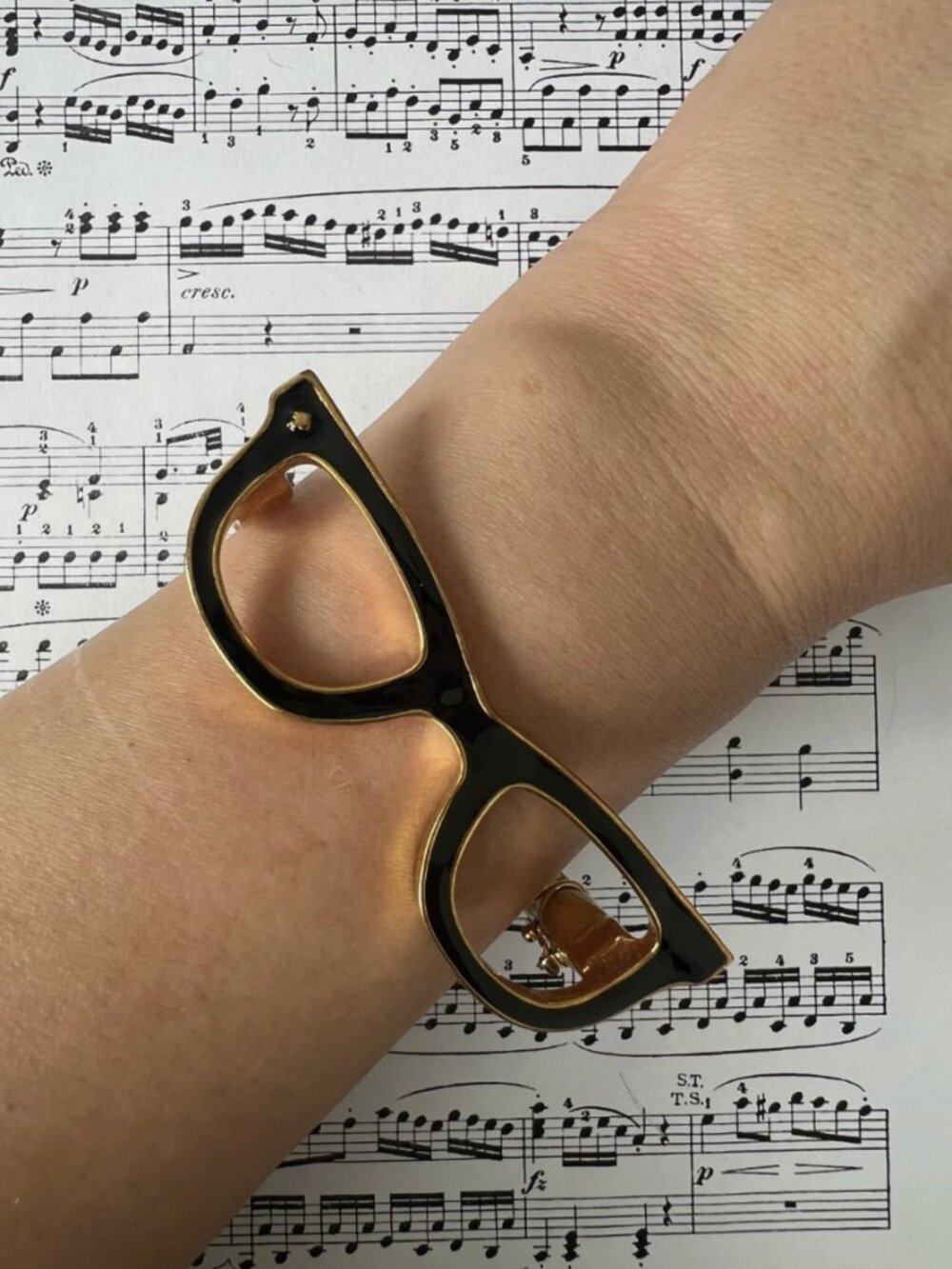Rare-Retired Kate Spade Cat Eye Glasses Bangle Bracelet